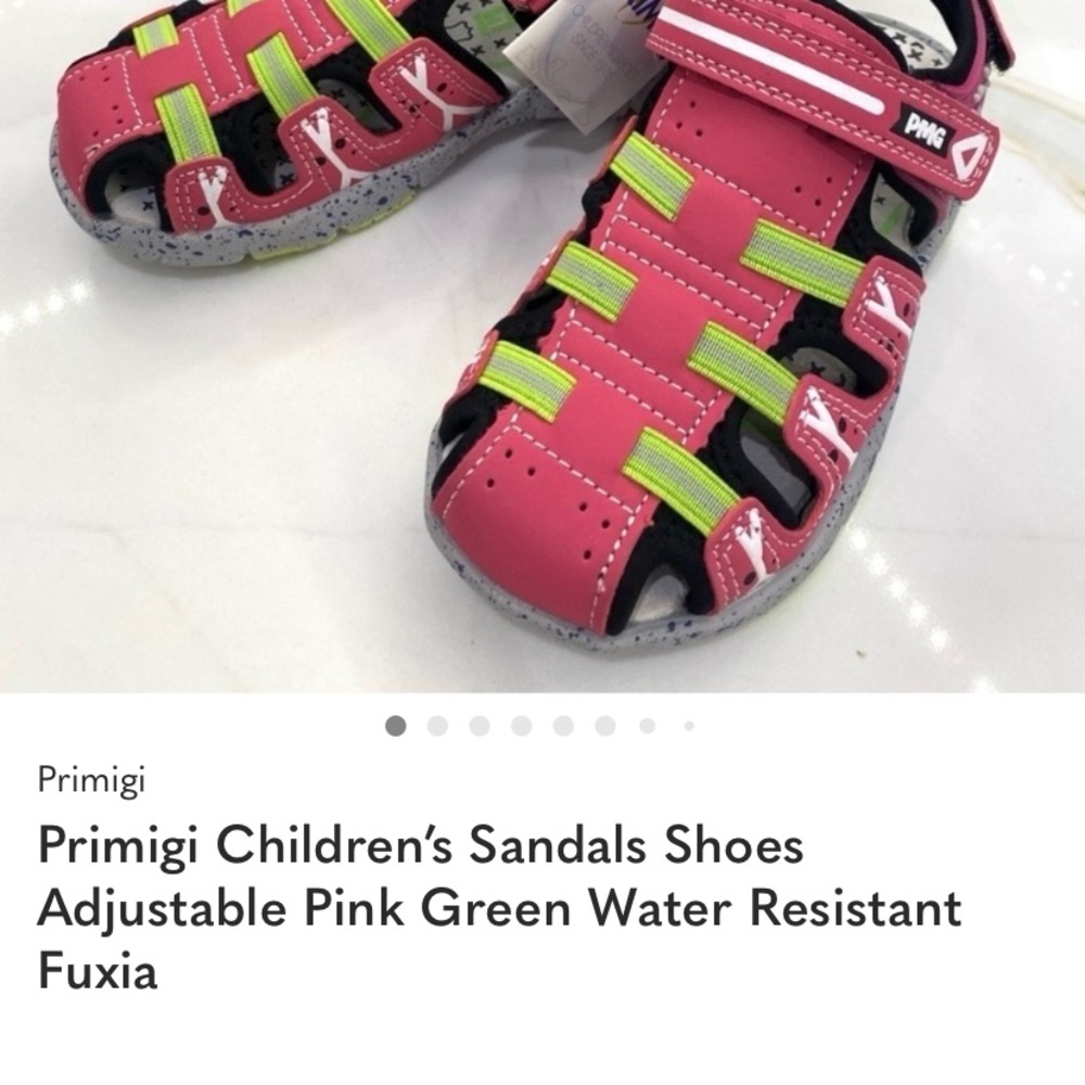 Primigi Kids' Pink and Green Sandals